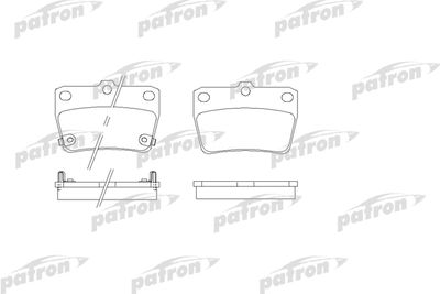 PATRON PBP1531 Тормозные колодки и сигнализаторы  для TOYOTA RAV 4 (Тойота Рав 4)