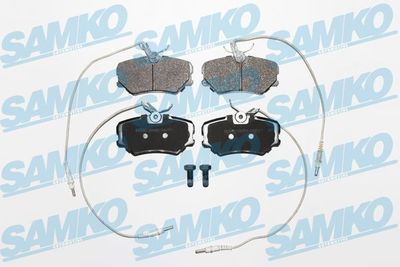 SAMKO 5SP636 Тормозные колодки и сигнализаторы  для PEUGEOT 405 I Break (15E) 1.9