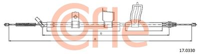 Тросик, cтояночный тормоз COFLE 92.17.0330 для NISSAN X-TRAIL