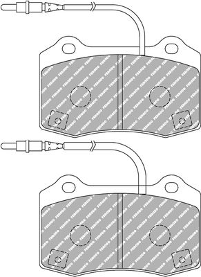 BREMSBELAGSATZ SCHEIBENBREMSE