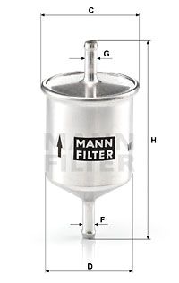 MANN-FILTER WK 66 Паливний фільтр для INFINITI (Инфинити)