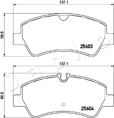 Brake Pad Set, disc brake 510307