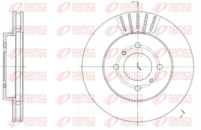 Тормозной диск KAWE 61696 10 для HAFEI SIGMA