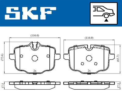 SET PLACUTE FRANA FRANA DISC SKF VKBP90366 1