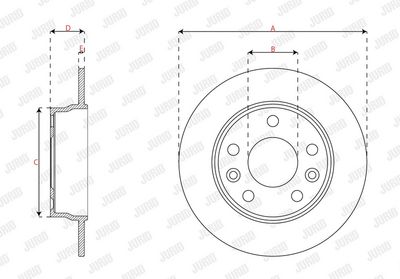 BREMSSCHEIBE JURID 563689JC 2