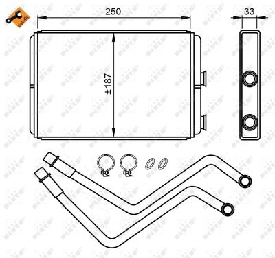 SCHIMBATOR CALDURA INCALZIRE HABITACLU NRF 54211 4