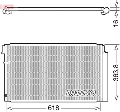 DENSO Kondensator, Klimaanlage