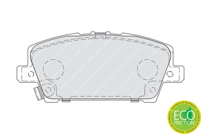 Brake Pad Set, disc brake FDB1859