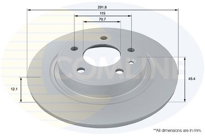 спирачен диск COMLINE ADC1154