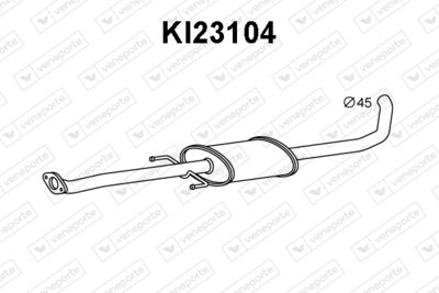 Предглушитель выхлопных газов VENEPORTE KI23104 для KIA CEED