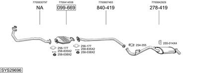 Układ wydechowy BOSAL SYS29696