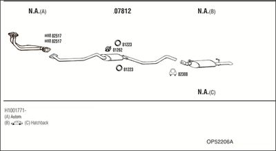 SISTEM DE ESAPAMENT WALKER OP52206A