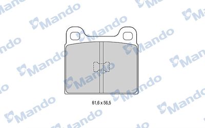 Комплект тормозных колодок, дисковый тормоз MANDO MBF015057 для AUDI 50
