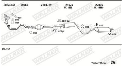 Изпускателна система WALKER VWK010175C