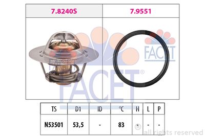 FACET 7.8654 Термостат 