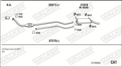 Изпускателна система WALKER CI16005