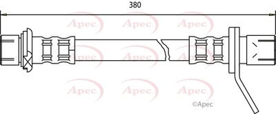 Brake Hose APEC HOS3009