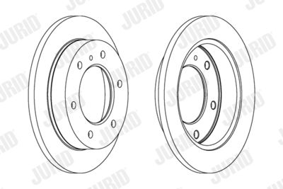 JURID 561761J Тормозные диски для ISUZU