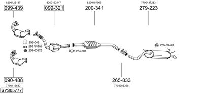 Układ wydechowy BOSAL SYS05777