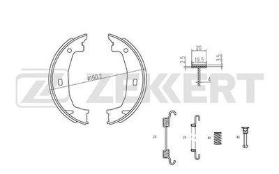 Комплект тормозных колодок ZEKKERT BK-4322 для BMW 4
