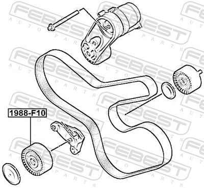 ROLA GHIDARE/CONDUCERE CUREA TRANSMISIE FEBEST 1988F10 1
