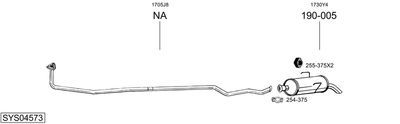Układ wydechowy BOSAL SYS04573