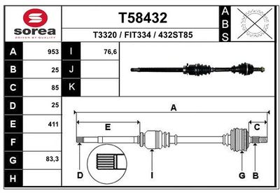 ANTRIEBSWELLE EAI T58432