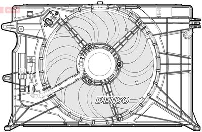 DENSO DER09073 Вентилятор системы охлаждения двигателя  для FIAT 500X (Фиат 500x)
