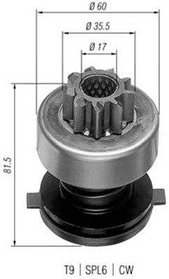 MAGNETI MARELLI Krumpliaratis, starteris