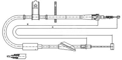 Håndbremsekabel METZGER 11.5744