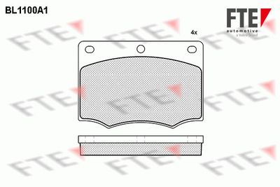 Комплект тормозных колодок, дисковый тормоз FTE 9011072 для FORD CONSUL