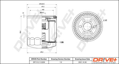 Масляный фильтр Dr!ve+ DP1110.11.0259 для VW MULTIVAN