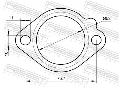 GARNITURA RACORD EVACUARE FEBEST 19492004 1
