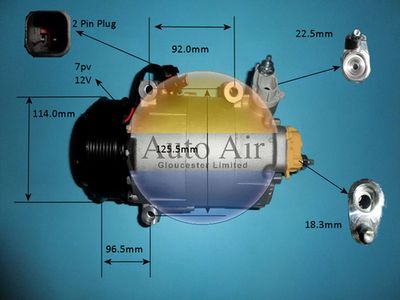 Compressor, air conditioning Auto Air Gloucester 14-9680P