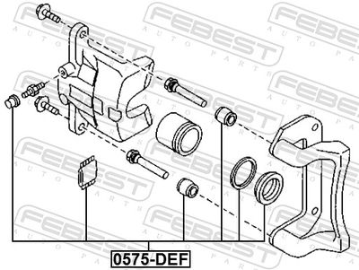 Repair Kit, brake caliper 0575-DEF