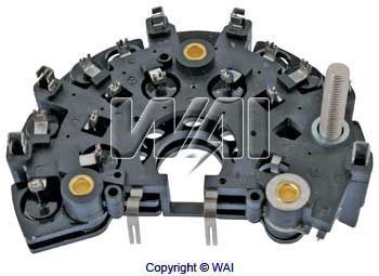Pont de diodes d'alternateur WAI — 12V, 13,005cm