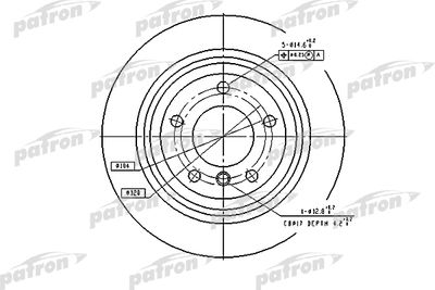 Тормозной диск PATRON PBD2768 для BMW 5