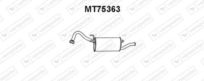 Глушитель выхлопных газов конечный VENEPORTE MT75363 для MITSUBISHI LANCER