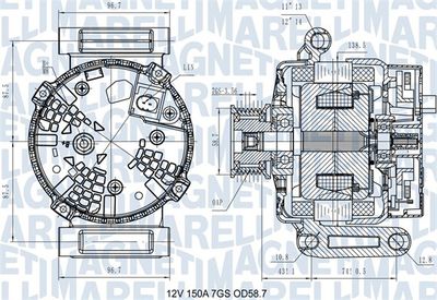 Generator MAGNETI MARELLI 063731557610