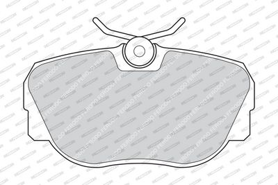 BREMSBELAGSATZ SCHEIBENBREMSE FERODO FDB660 1