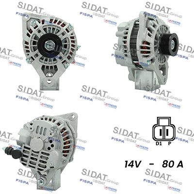 Генератор SIDAT A12MH0467A2 для MAZDA 3