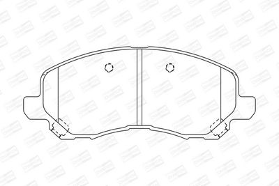 BREMSBELAGSATZ SCHEIBENBREMSE CHAMPION 573278CH 1