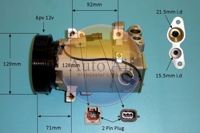 Compressor, air conditioning Auto Air Gloucester 14-1357P