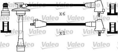 Комплект проводов зажигания VALEO 346450 для TOYOTA LAND CRUISER