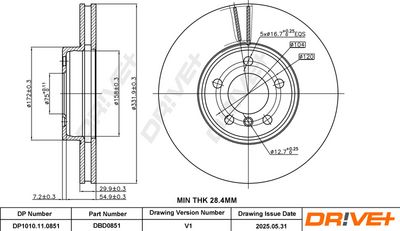 DISC FRANA DR!VE+ DP1010110851 2