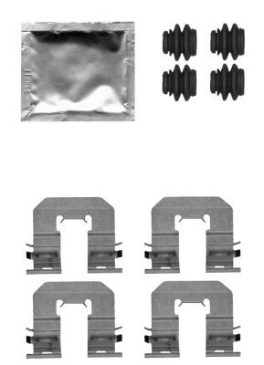 Комплектующие, колодки дискового тормоза HELLA 8DZ 355 205-241 для HYUNDAI GRAND SANTA FE