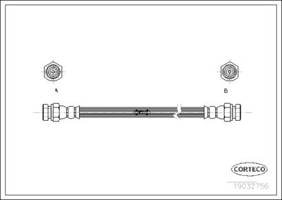 Тормозной шланг CORTECO 19032756 для MAZDA E