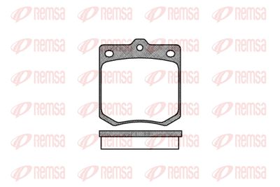 Комплект тормозных колодок, дисковый тормоз REMSA 0074.00 для MAZDA 1000