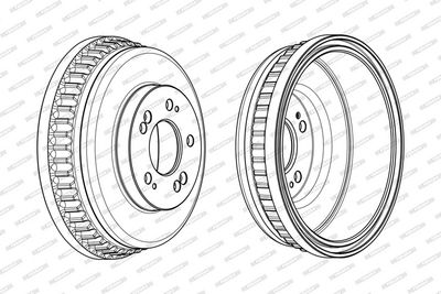 BREMSTROMMEL FERODO FDR329351 3