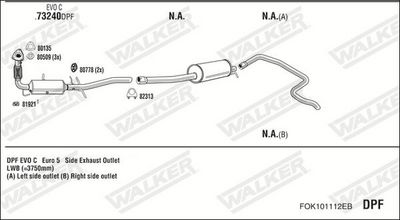 ABGASANLAGE WALKER FOK101112EB
